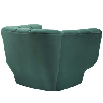 Modway Entertain Vertical Channel Tufted Performance Velvet Armchair Set of 2 EEI-4085-GRN Green