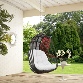 Modway Whisk Outdoor Patio Swing Chair Without Stand EEI-2656-WHI-SET White