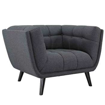 Modway Bestow Upholstered Fabric Armchair EEI-2732-GRY Gray