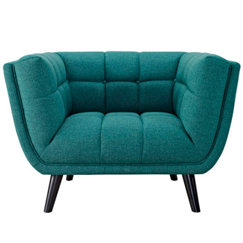 Modway Bestow Upholstered Fabric Armchair EEI-2732-TEA Teal