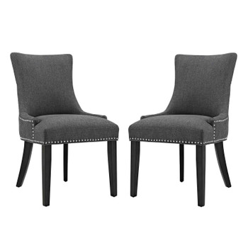 Modway Marquis Dining Side Chair Fabric Set of 2 EEI-2746-GRY-SET Gray