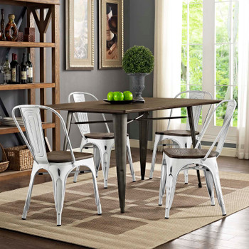 Modway Promenade Dining Side Chair Set of 4 EEI-2752-WHI-SET White