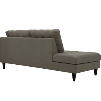 Modway Empress 2 Piece Upholstered Fabric Left Facing Bumper Sectional EEI-2798-GRA Granite