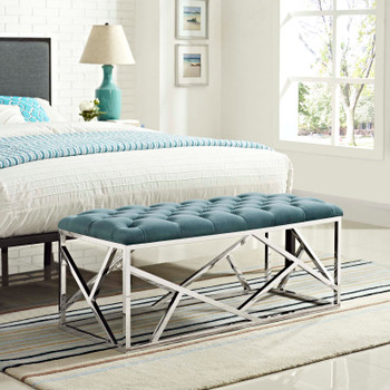 Modway Intersperse Bench EEI-2867-SLV-SEA Sea Blue