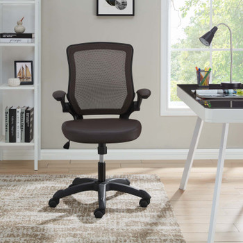 Modway Veer Vinyl Office Chair EEI-291-BRN Brown