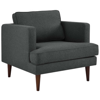 Modway Agile Upholstered Fabric Armchair EEI-3055-GRY Gray