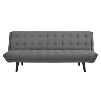 Modway Glance Tufted Convertible Fabric Sofa Bed EEI-3093-GRY Gray