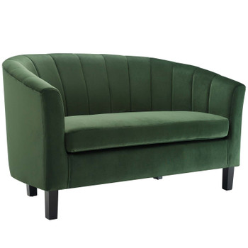 Modway Prospect Channel Tufted Performance Velvet Loveseat EEI-3137-EME Emerald