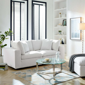Modway Commix Down Filled Overstuffed 2 Piece Sectional Sofa Set EEI-3354-WHI White