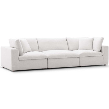 Modway Commix Down Filled Overstuffed 3 Piece Sectional Sofa Set EEI-3355-BEI Beige