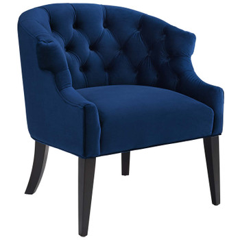 Modway Precept Accent Performance Velvet Armchair EEI-3452-NAV Navy