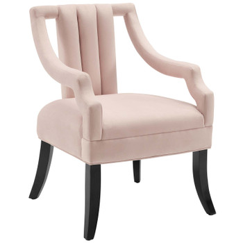 Modway Harken Performance Velvet Accent Chair EEI-3458-PNK Pink