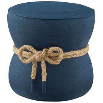 Modway Beat Nautical Rope Upholstered Fabric Ottoman EEI-3483-BLU Blue