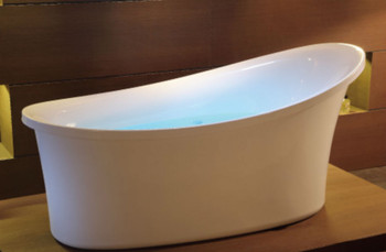 EAGO AM1800  6 ft White Free Standing Air Bubble Bathtub