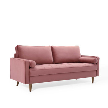 Modway Valour Performance Velvet Sofa EEI-3764-DUS Dusty Rose