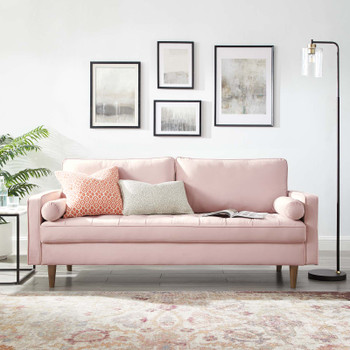 Modway Valour Performance Velvet Sofa EEI-3764-PNK Pink