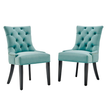 Modway Regent Tufted Performance Velvet Dining Side Chairs - Set of 2 EEI-3780-MIN Mint