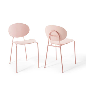 Modway Palette Dining Side Chair Set of 2 EEI-3902-PNK Pink