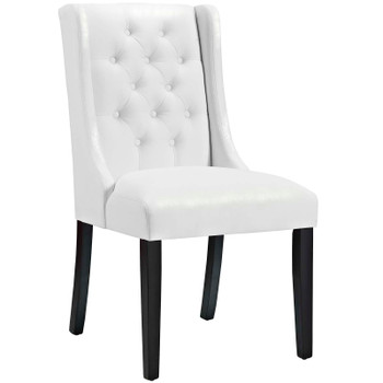 Modway Baronet Vinyl Dining Chair EEI-3923-WHI White