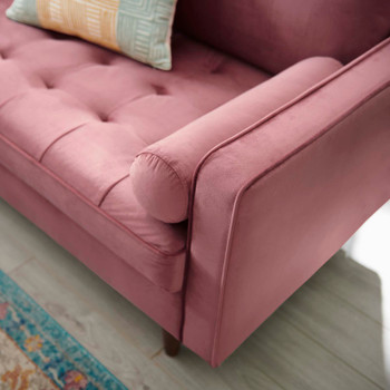 Modway Valour Performance Velvet Loveseat EEI-4004-DUS Dusty Rose