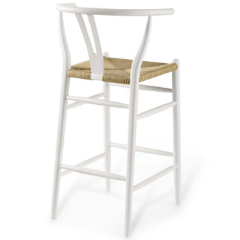 Modway Amish Wood Bar Stool Set of 2 EEI-4166-WHI White