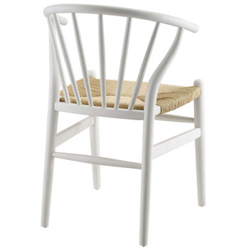Modway Flourish Spindle Wood Dining Side Chair Set of 2 EEI-4168-WHI White