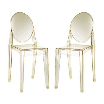 Modway Casper Dining Chairs Set of 2 EEI-906-YLW Yellow