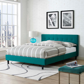 Modway Linnea Queen Fabric Bed MOD-5426-TEA Teal