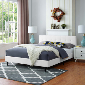 Modway Linnea Queen Fabric Bed MOD-5426-WHI White