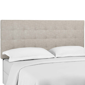 Modway Paisley Tufted Full / Queen Upholstered Linen Fabric Headboard MOD-5852-BEI Beige