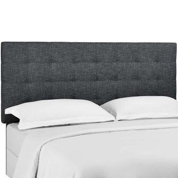 Modway Paisley Tufted King and California King Upholstered Linen Fabric Headboard MOD-5855-GRY Gray
