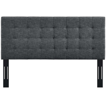 Modway Paisley Tufted King and California King Upholstered Linen Fabric Headboard MOD-5855-GRY Gray