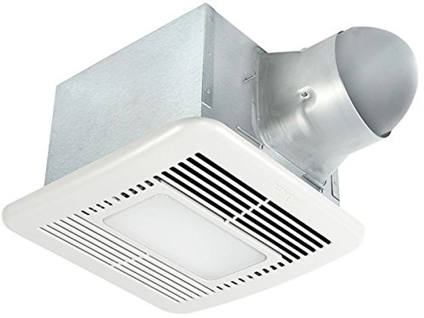 BreezSignature - SIG80-110LED - 80/110 CFM Single Speed Exhaust Fan/Dimmable LED light/Night-Light