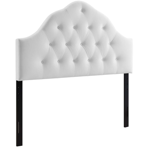 Modway Sovereign Full Diamond Tufted Performance Velvet Headboard MOD-6123-WHI White