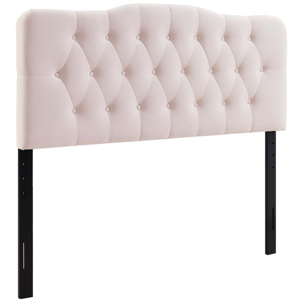 Modway Annabel Queen Diamond Tufted Performance Velvet Headboard MOD-6129-PNK Pink