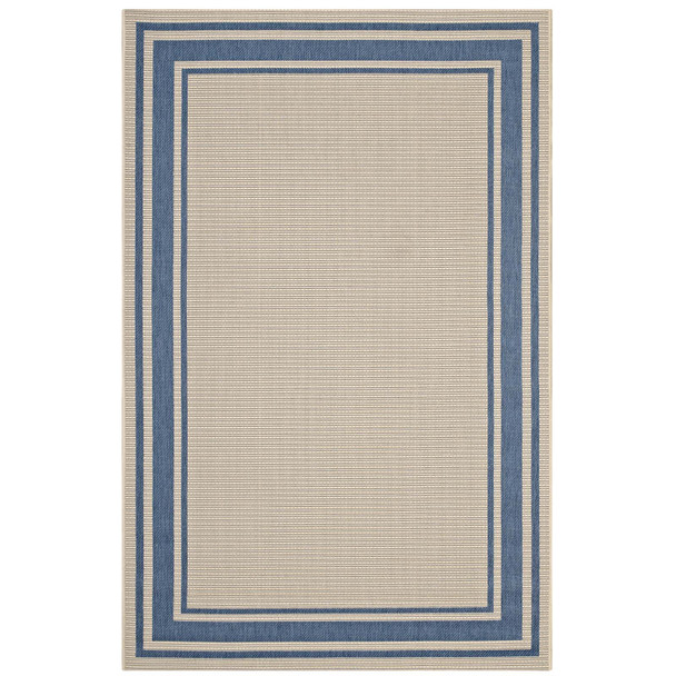 Modway Rim Solid Border 8x10 Indoor and Outdoor Area Rug R-1140C-810