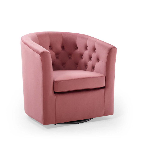 Modway Prospect Tufted Performance Velvet Swivel Armchair EEI-4138-DUS