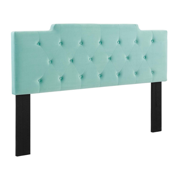 Modway Juliet Tufted Twin Performance Velvet Headboard MOD-6184-MIN In Mint Green