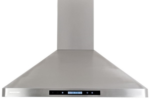 XtremeAir PX02-W36, 36", LED lights, Baffle Filters W/ Grease Drain Tunnel, 1.0mm Non-Magnetic Stainless Steel Seamless Body, Wall Mount Range Hood