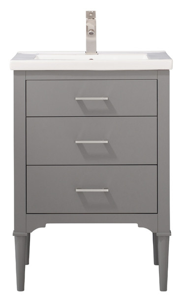 Design Element Mason 24" Single Sink Vanity In Gray S01-24-GY