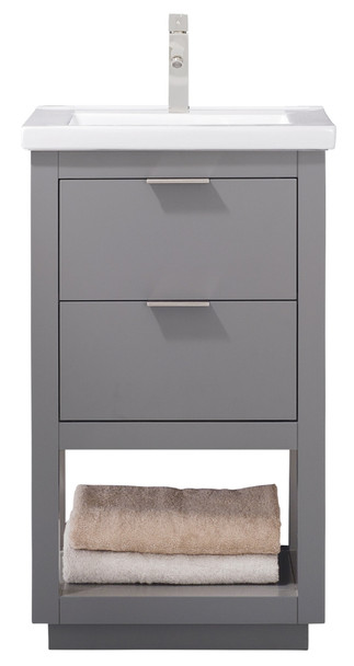 Design Element Klein 20" Single Sink Vanity In Gray S04-20-GY