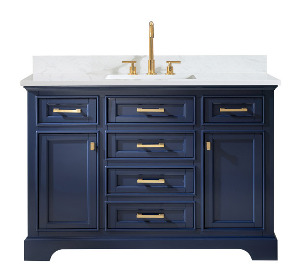 Design Element Milano 48" Single Sink Vanity in Blue ML-48-BLU