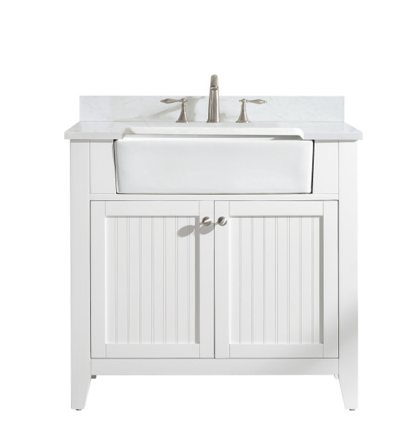 Design Element Burbank 36" Single Vanity in White BK-36-WT