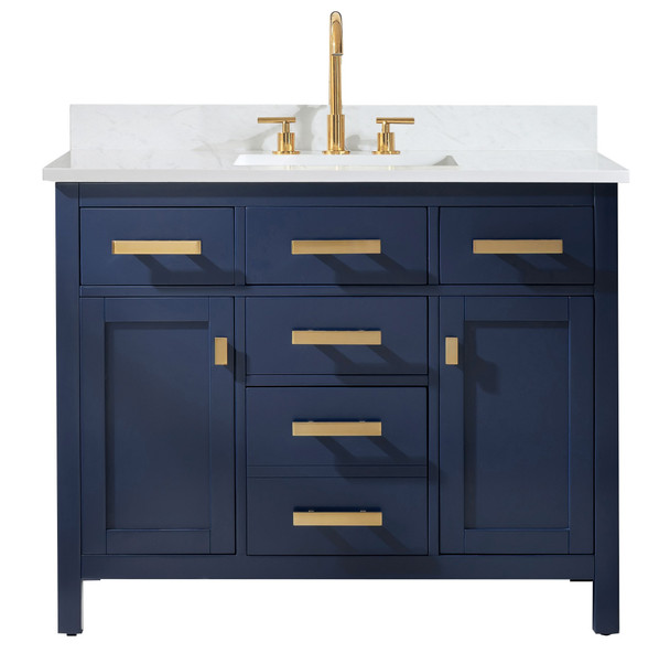 Design Element Valentino 42" Single Vanity in Blue V01-42-BLU