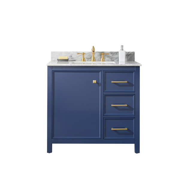 Legion Furniture 36" Blue Finish Sink Vanity Cabinet WLF2136-B