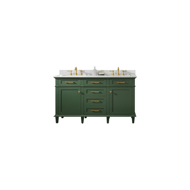 Legion Furniture 60" Vogue Green Finish Double Sink Vanity WLF2260D-VG