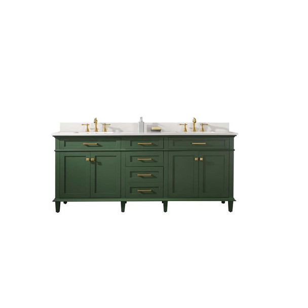 Legion Furniture 80" Vogue Green Double Single Sink Vanity-WLF2280-VG