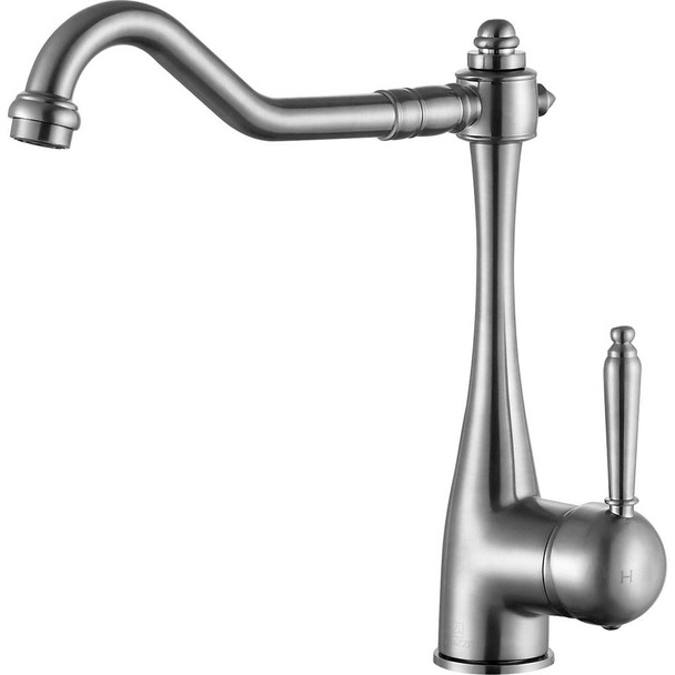 ANZZI Patriarch Single Handle Standard Kitchen Faucet in Brushed Nickel