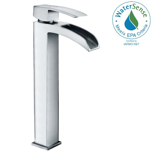 ANZZI Key Series Single Hole Single-Handle Vessel Bathroom Faucet in Polished Chrome