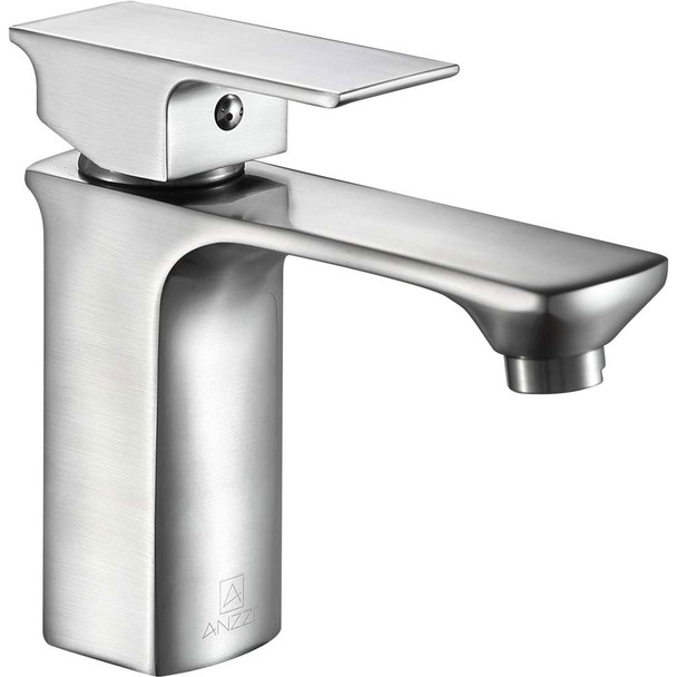 ANZZI Promenade Single Hole Single Handle Bathroom Faucet in Brushed Nickel